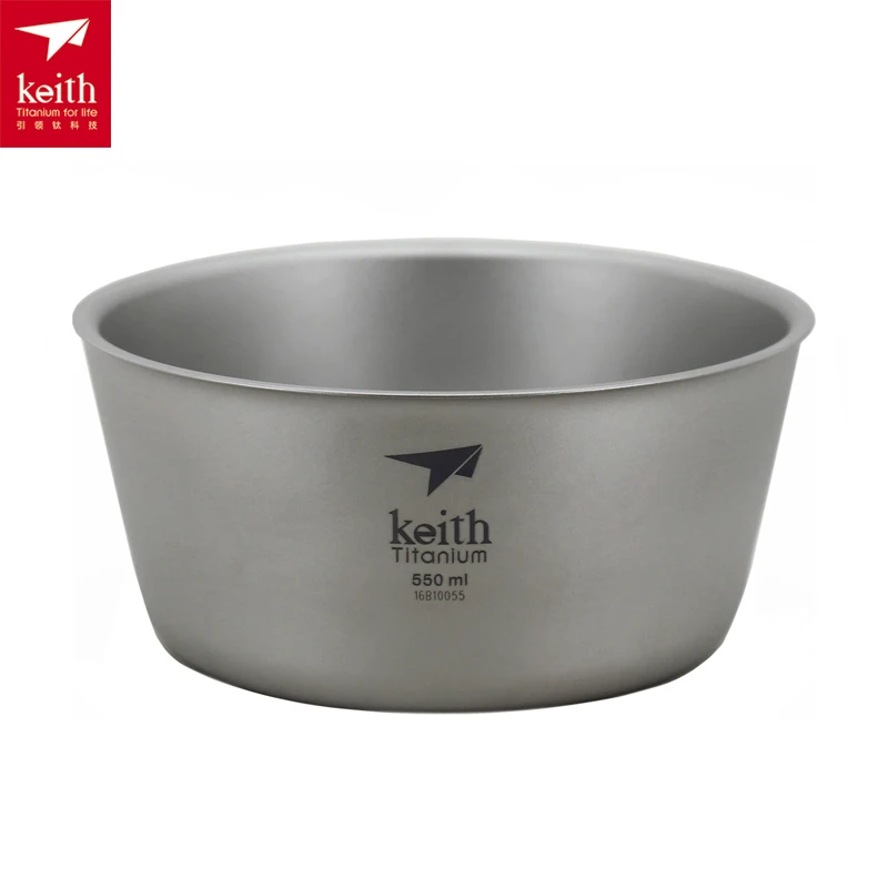 Keith 550 ml Titanium tazón camping tazón exterior Ti5321/Ti5322 Keith 550 ml Titanium tazón camping tazón exterior Ti5321/Ti5322