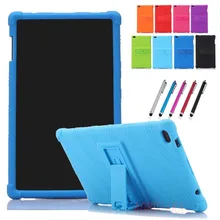 Защитный противоударный защитный чехол для планшета lenovo Tab E8, 8,0 дюймов, утолщенный силиконовый чехол-подставка для TB-8304F1, черный цвет
