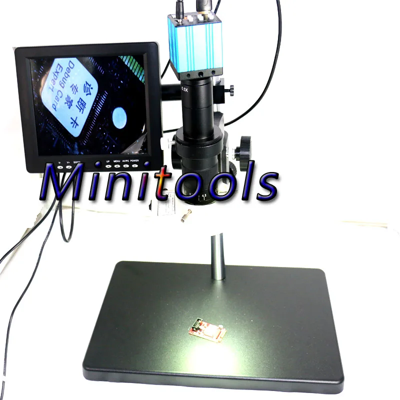 Full 14MP HD CMOS USB HDMI microscope camera SD Card+180X Zoom C mount+