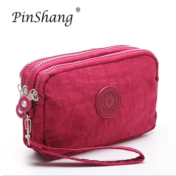 

2019 Wallet Fashion 3 Layers Handbag Zipper Long Purse Large Capacity Phone Coin Bag High Quality simple Ladies Clutch zk30