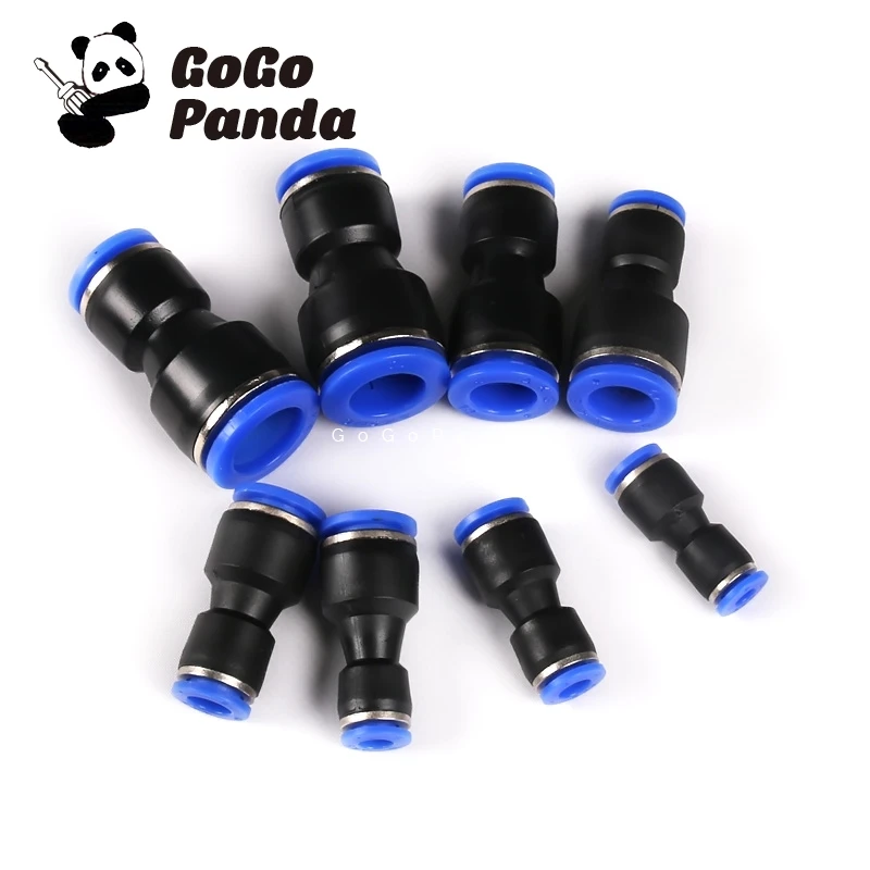 

Free Shipping 5 Pieces Pneumatic Fittings Quick Push In Change Diameter Connector PG6 PG8 PG10 PG12 PG16