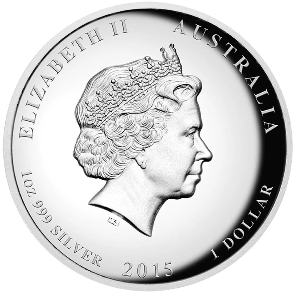 2015 Australian Great White Shark 1oz Silver Proof High Relief Coin (3)