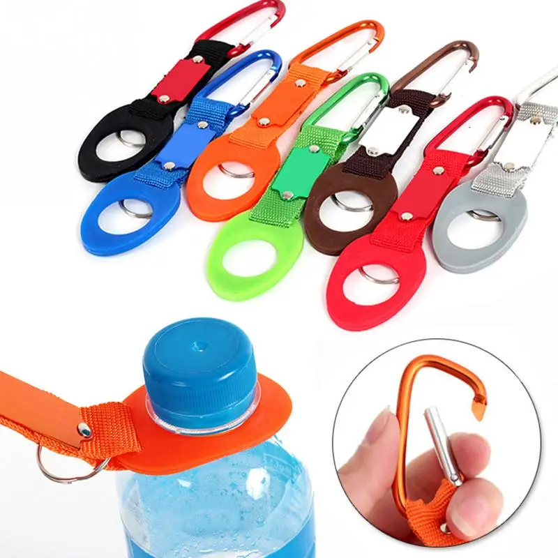 

Outdoor Silicone Buckle Hook Water Bottle Holder Clip EDC Climb Carabiner Belt Backpack Hanger Camping Hiking Traveling #1218