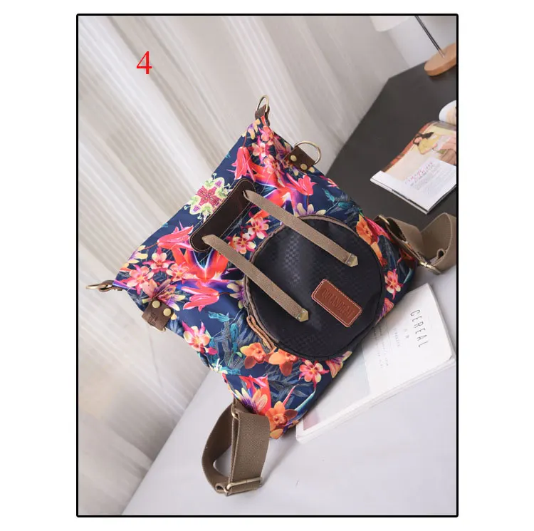 Flug Katze, повседневный женский рюкзак для школы, для девочек-подростков, с цветочным принтом, Оксфорд, рюкзаки для путешествий, повседневный рюкзак с цветочным принтом - Цвет: 4