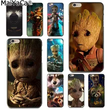 

MaiYaCa Guardian Rocket Raccoon Groot Treeman Luxury Phone Case cover for Apple iPhone 8 7 6 6S Plus X 5 5S SE XS XR XS MAX