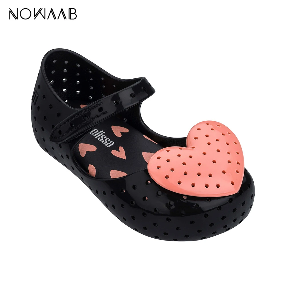 

Mini Melissa Furadinha XIII 2019 Girl Jelly Sandals Summer Princess Sandals Melissa Children Sandals Non-slip Toddler Shoes