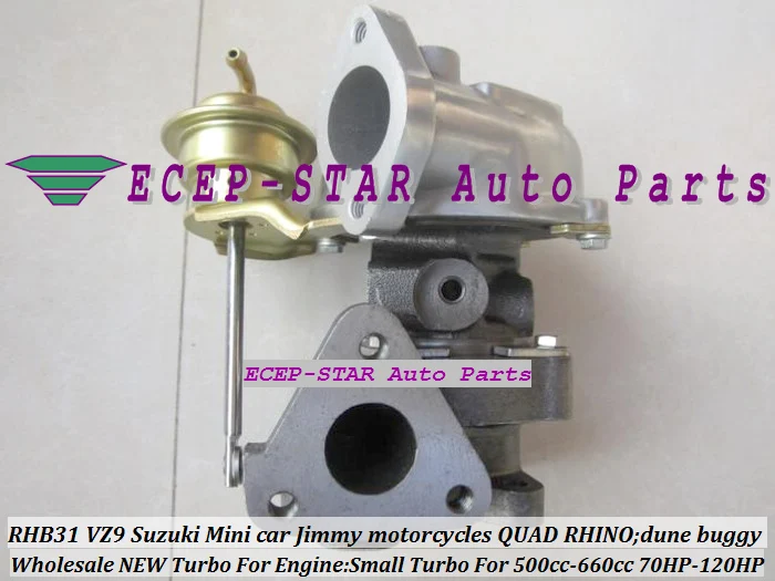 

100% NEW RHB31 VZ9 13900-80710 Small Turbo For SUZUKI Jimny mini Car 500-660cc MOTORCYCLE QUAD RHINO Dune Buggy Modify 70-120HP