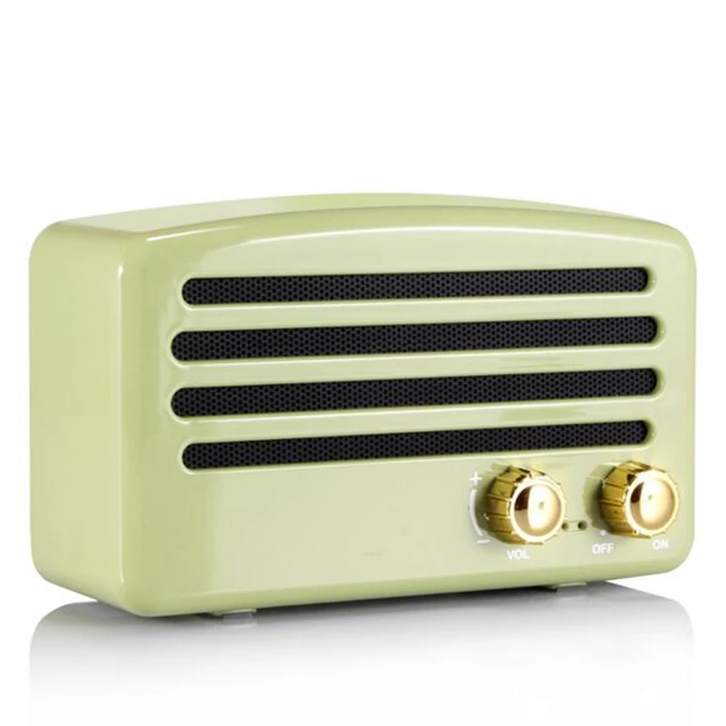 

Mini Bluetooth Speaker Portable Wireless Bluetooth Speaker Retro Radio FM Audio Mobile Mini Speaker Retro Speaker