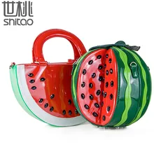 Creative Fashion Women handbags fruit bag watermelon bag ladies sweet shoulder bags cartoon crossbody bags lady clutch purse sac