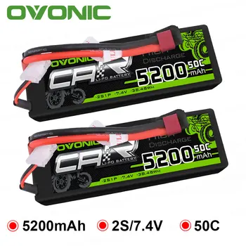 

OVONIC 5200 mAh LiPo battery S 7.4 V rigid box battery 1/10 1/8 RC car