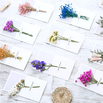 

1pcs Designs Dried Flowers Paper Envelopes Craft European Style Envelope For Card Mail Shipping Supplies Scrapbooking Gift