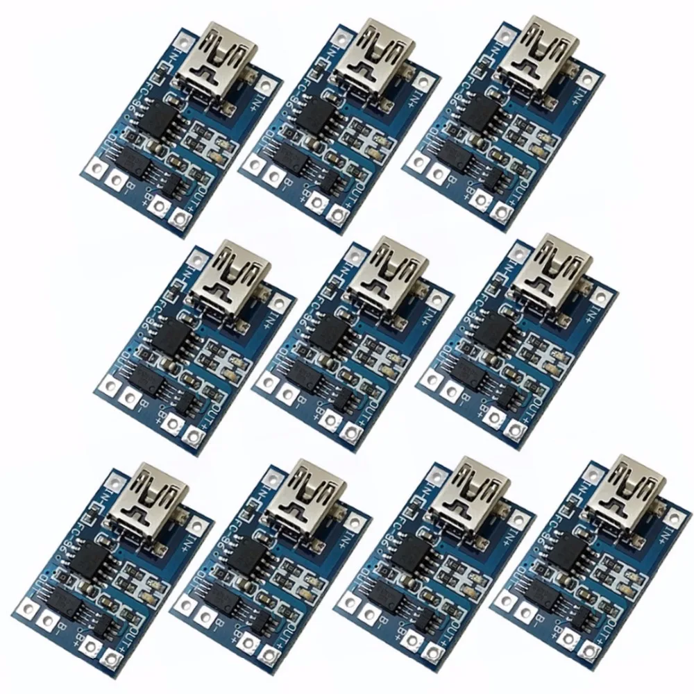 1 шт./2 шт./5 шт./10 шт. MINI USB 5 в а 18650 TP4056 модуль зарядного устройства литиевой батареи