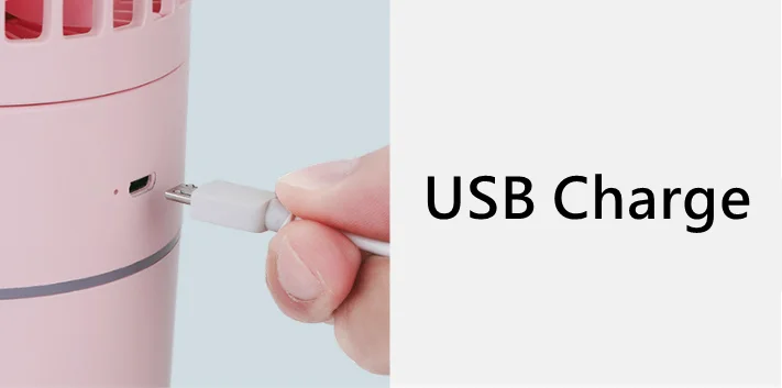 Перезаряжаемый вентилятор с Mini USB портативный увлажнитель воздуха туман брызг воды Кондиционер вентилятор Портативный Домашний Настольный воздушный охладитель, увлажнитель