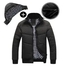 2019 Men's Winter Hoodies Quilted Jacket Warm Fashion Male Puffer Overcoat Parka Outwear Cotton Padded Hooded Coat Men
