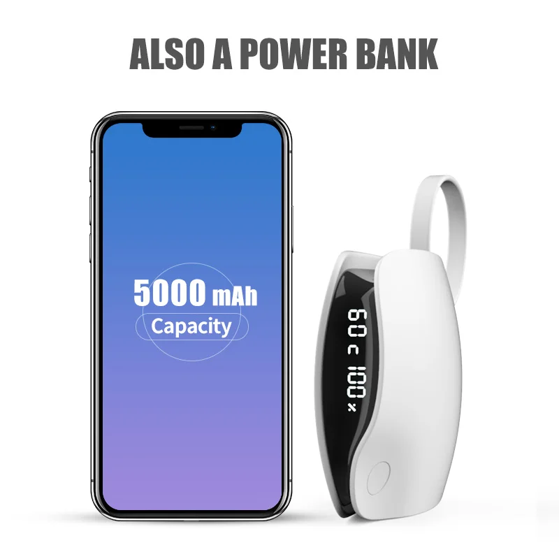 Details about   5000mAh Hand Warmer Power Bank  USB Rechargeable Mini Heater Portable Mobile 