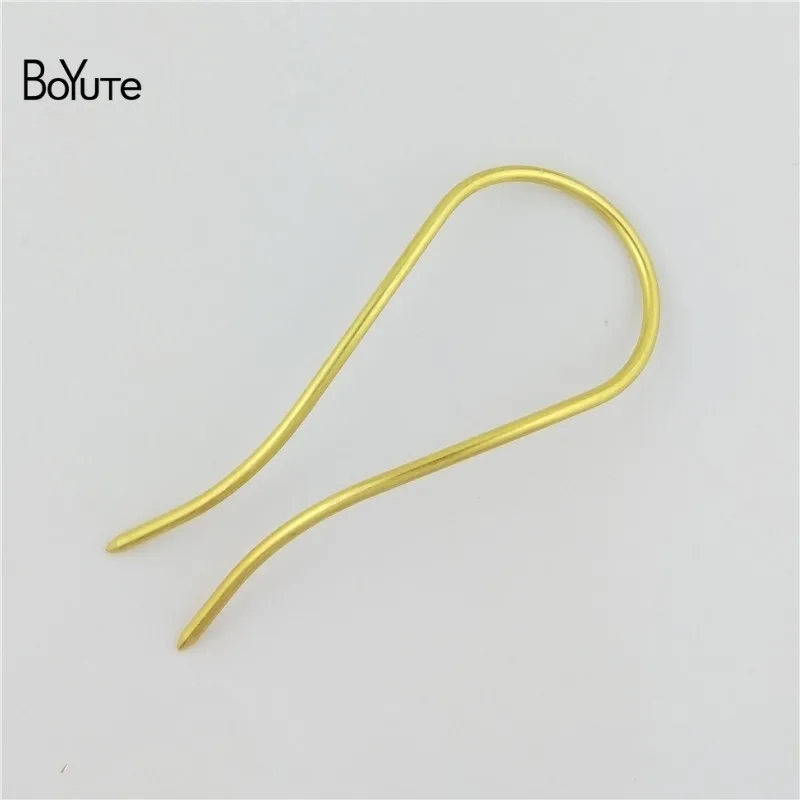 BoYuTe 1 Piece 1003MM Metal Brass Arch Hair Stick Diy Hand Made Hair Jewelry Accessories 7 Colors (6)