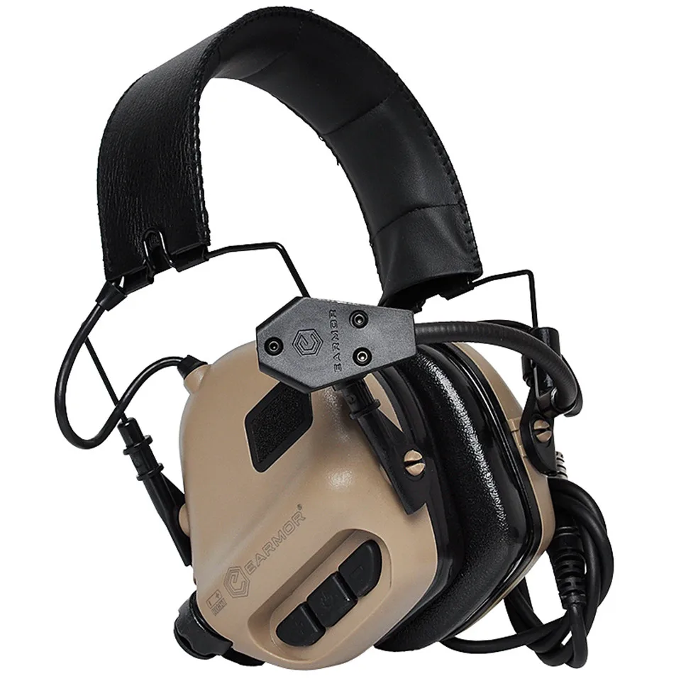 Auscultadores com Cancelamento de Ruído da Aviação Fones de Ouvido Opsmen Earmor Airsoftsports Tático Militar Comunicação Softair Tiro M32 5 Cheap Fones de Ouvido tático & Acessórios