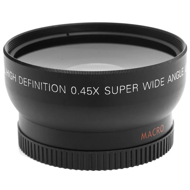 Горячая HD 0,45x52 мм супер широкоугольный объектив с макро объективом w/сумка для переноски для Nikon D800 D3200 D3100 D5100 D7000