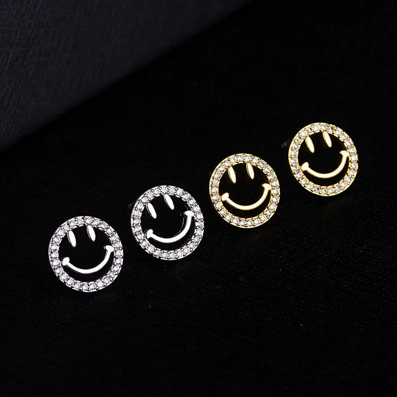 

925 silver earrings,Zircon eyelet earringsJewelry & Accessories, Fashion Jewelry, Stud Earrings