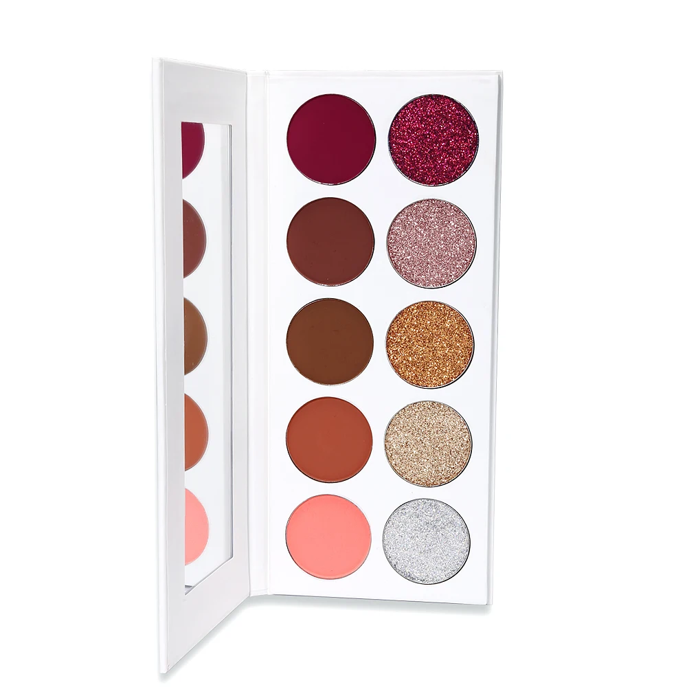 DE'LANCI Matte Glitter Eyeshadow Pallete Pressed Glitter Eye Shadow Pigment Makeup Palette maquiagem profissional completa