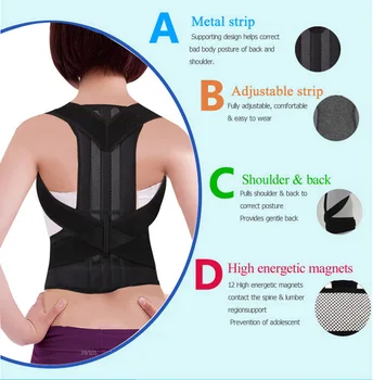 

Posture Correction Men Women fajas correctoras de espalda Corset Back Brace Orthopedic Shoulder Corrector Back Correction B003