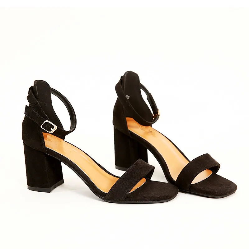 

Gladiator Women Sandals Summer Office High Heels Shoes Woman Buckle Strap Pumps Casual Women Shoes Plus Size 34-40