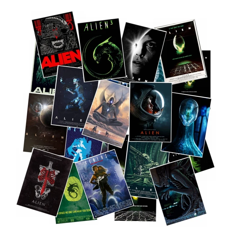 25pcs Movie Alien Stickers for Skateboard Phone Motorcycle Luggage Fashion Funny Sticker Bomb JDM DIY Decals