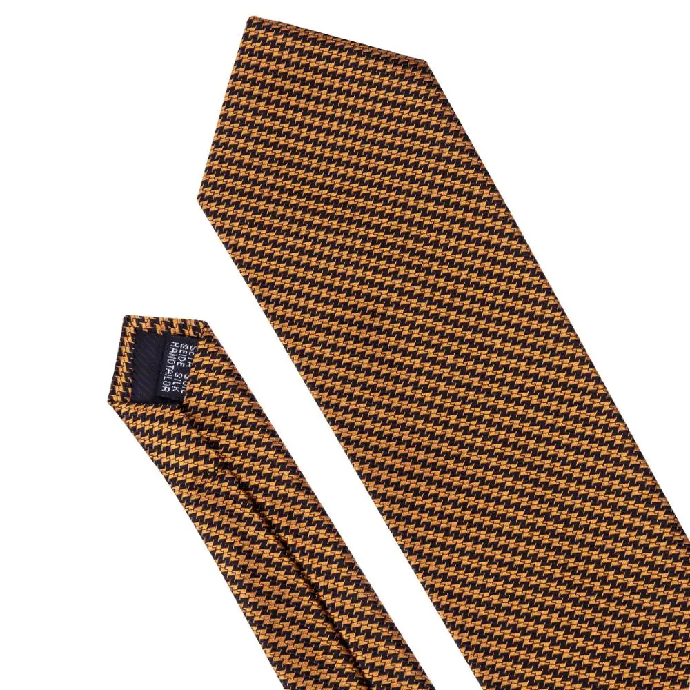 LS-5029 Мужские галстуки шелк жаккард Тканые коричневые шелковые галстуки для мужчин Барри. Ван дропшиппинг платок запонки шейный галстук набор