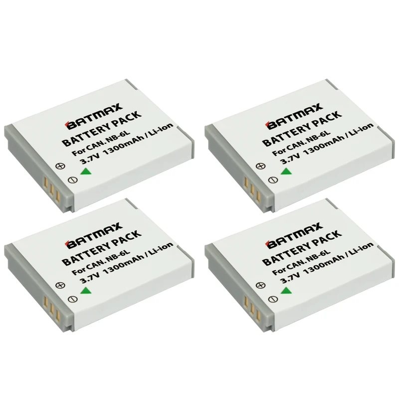 4X Nb-6L Batteria Nb 6L Nb6L Batterie Per Canon Ixus 310 Sx275 Sx280 Sx510 200 210 300 S90 S95 Sd1300 Sd1200 Sx240 Hs Sx500 Is