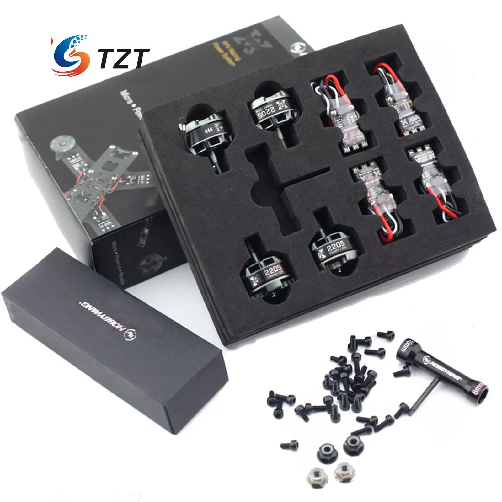 

Hobbywing XRotor 2205 2300KV/2600KV Brushless Motor + Micro 30A BLHeli-S ESC for FPV Drone Quadcopter