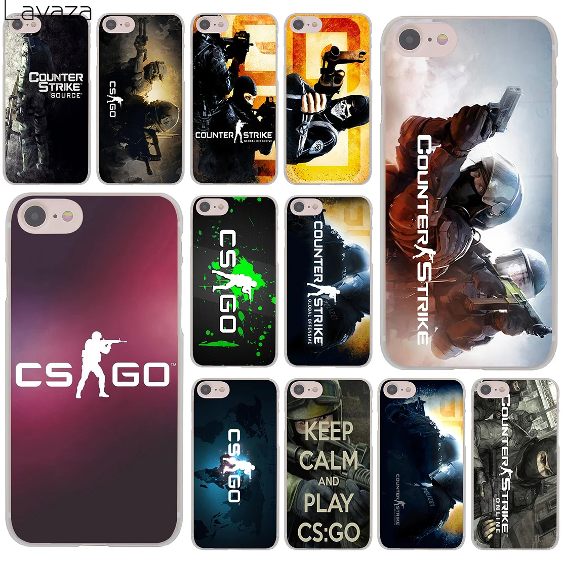 

Lavaza CS GO Counter Strike Gun Strike 8Plus Hard Phone Cover Case for iPhone XR X 11 Pro XS Max 8 7 6 6S 5 5S SE 4S 4 10