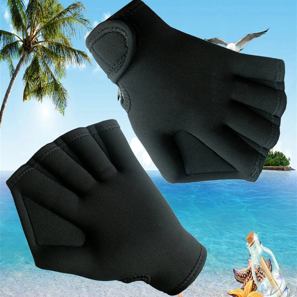 1 пара бассейн неопреновые перчатки Дайвинг быстро увеличить скорость плавания ручной обучение весло погружения перчатки аксессуары для