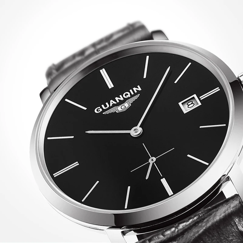 Tanie GUANQIN 2019 Relogio Masculino męskie zegarki biznesowe automatyczne data zegar człowiek męskie zegarki top marka luksusowe wodoodporna data
