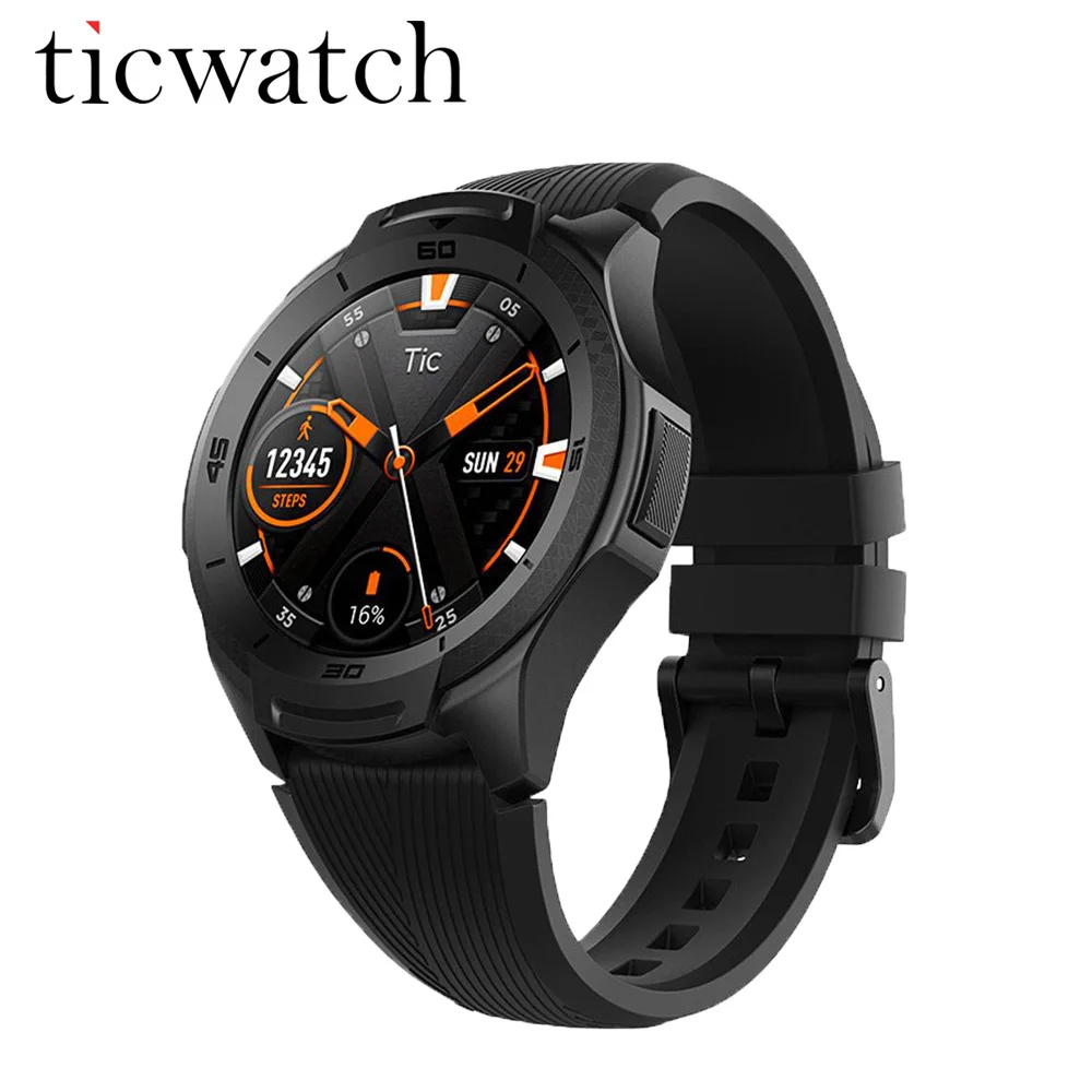 

Ticwatch S2 Sports Smartwatch Bluetooth 300mAh Music GPS WIFI Waterproof android Watch 24hr Heart-rate Monitor Running Tracking