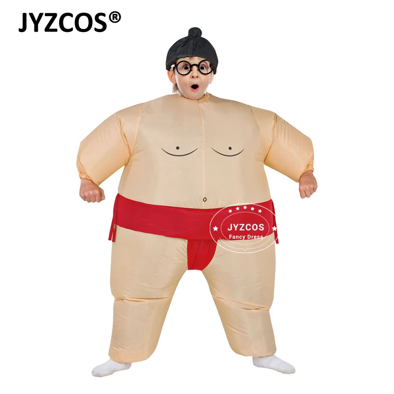 JYZCOS Halloween Purim Costume Inflatable Sumo Suit Sumo Wrestling Suit