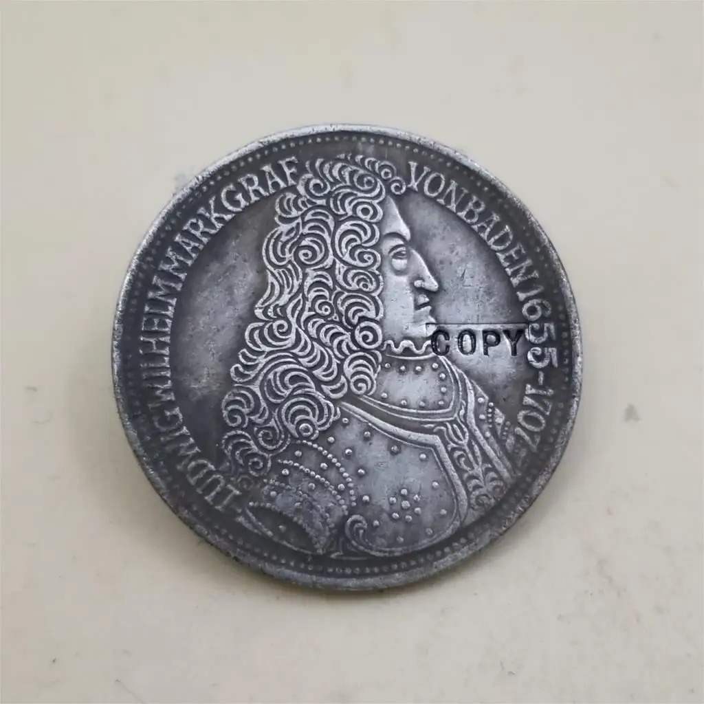 1955 Германия Федеративная Республика 5deutsche Mark (Markgraf von Baden) копия монет памятные