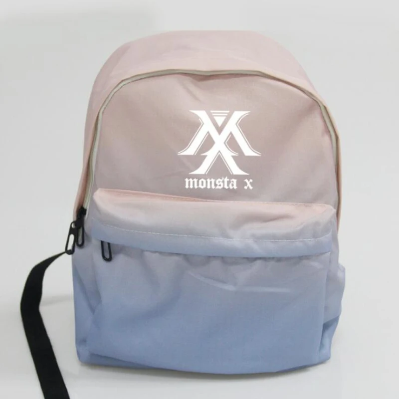 

Mainlead Kpop Monsta x Wonho Gradient Canvas Bag Student Backpack