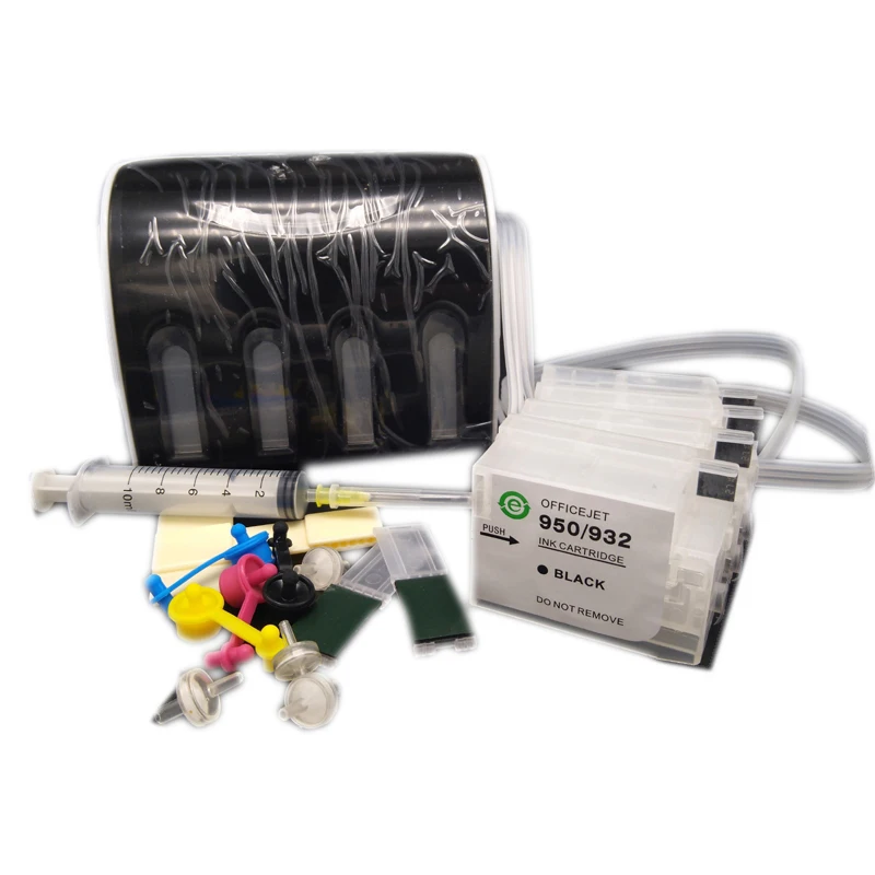 Vilaxh 950 951 xl СНПЧ с постоянным чипом для принтера HP 950xl 951xl Officejet Pro 8100 8600 8610 8615 8620 8680 8630