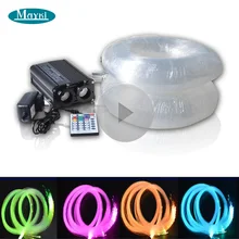 Maykit изменение цвета Led волоконно-оптический свет с 800 шт. 0,75 мм PMMA волоконные кабели и 1 шт. 32 Вт RGBW осветитель для внутреннего декора