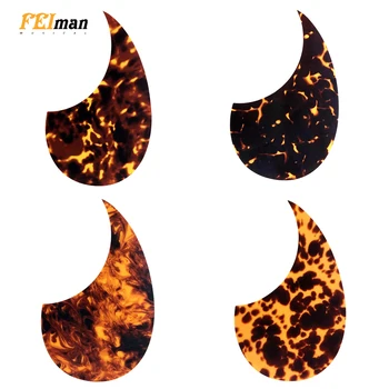 Pleroo guitar parts Acoustic Guitar Pickguard Quality Self-adhesive OM 18V Style Pick Guard Sticker For 40 41 Size guitarra professional guitar accessories drop bird shaped pickguard folk acoustic self adhesive pick guard sticker scratch plate