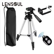 Lensoul сплав штатив с Bluetooth пульт дистанционного Управление автоспуска телефон клип селфи Наборы телефона смартфон штативы