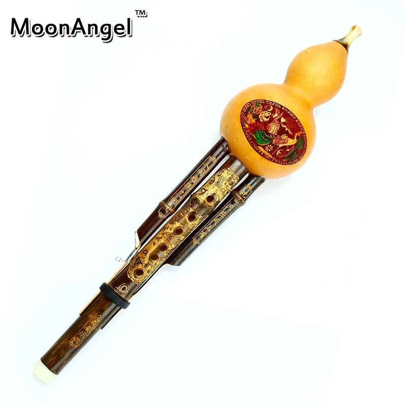 Yunnan Chinese Hulusi Flute Ethnic Instrument with Gift Box Yunnan Ethnic Instrument with Case