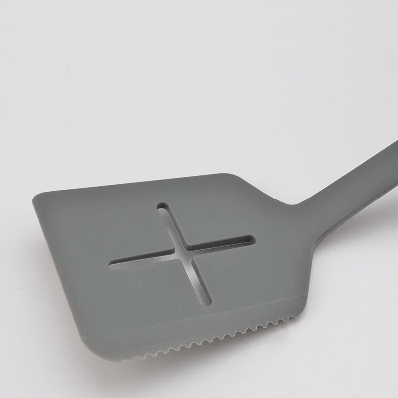 Goodfeer нейлоновая лопатка для сковороды с горизонтальными прорезями с длинной ручкой термостойкая зубчатая разделительная лопатка Skimmer шпатель кухонная посуда кухонный инструмент для приготовления пищи