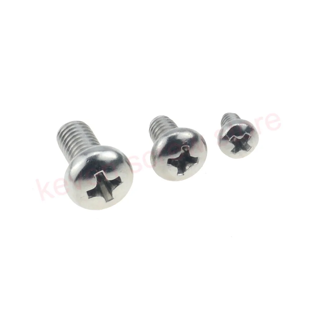 

100pcs/Lot GB818 M3x30 mm M3*30 mm 304 Stainless Steel Phillips Cross recessed pan head Screw