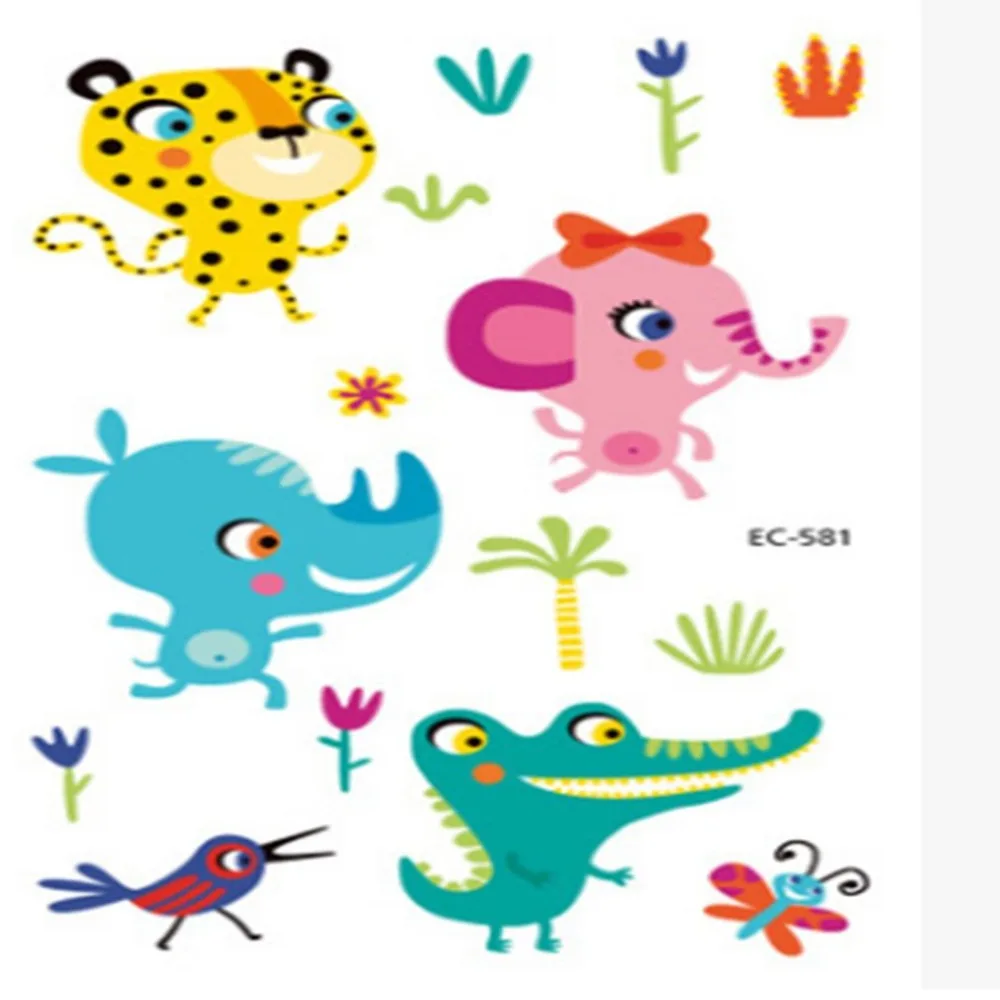 

Fashion Cartoon Temporary Tattoo Cute Tattoo Pattern Sticker Non-toxic Materials Art Waterproof Tatoo for Kids