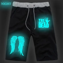 The Walking Dead светящиеся спортивные дышащие штаны студенческие хлопковые спортивные короткие штаны бегущие Короткие штаны для фитнеса повседневные брюки