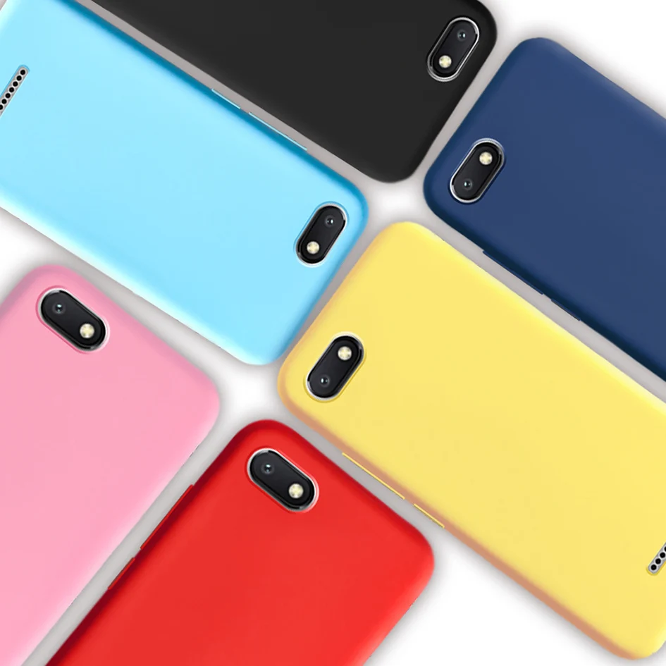 

Phone Case For Xiaomi Redmi 6A Case Protector Back Cover Solid Color TPU Silicone Case For Xiaomi Redmi 6A Bumper Fundas Redmi6a