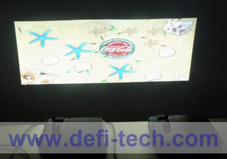 

DefiLabs DEFI Double screen Interactive floor system support 2 projectors including Edge Blending setting 16 effects