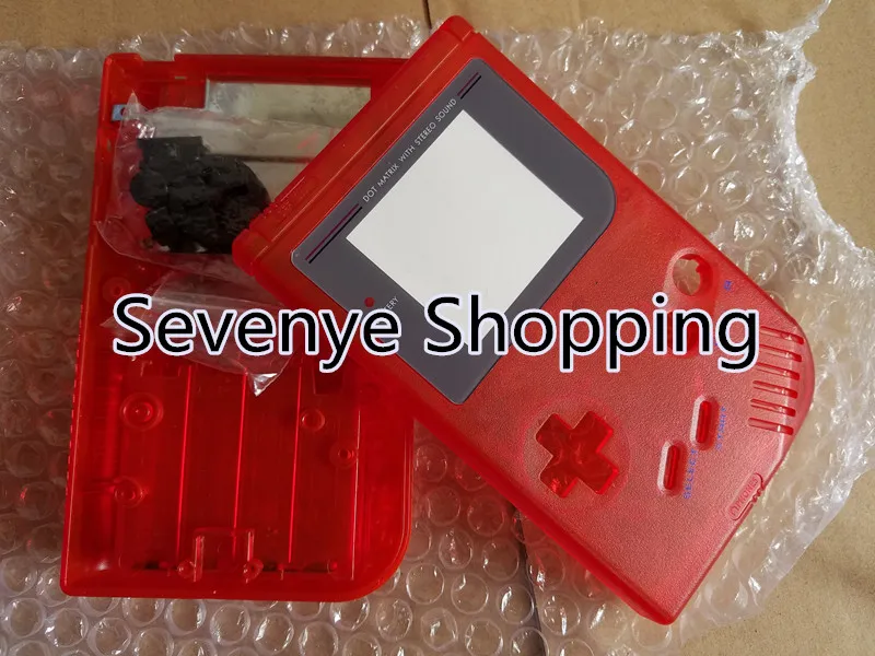 

New Housing Case For Nintendo Gameboy GB Console Case for gameboy SHELL Clear Red