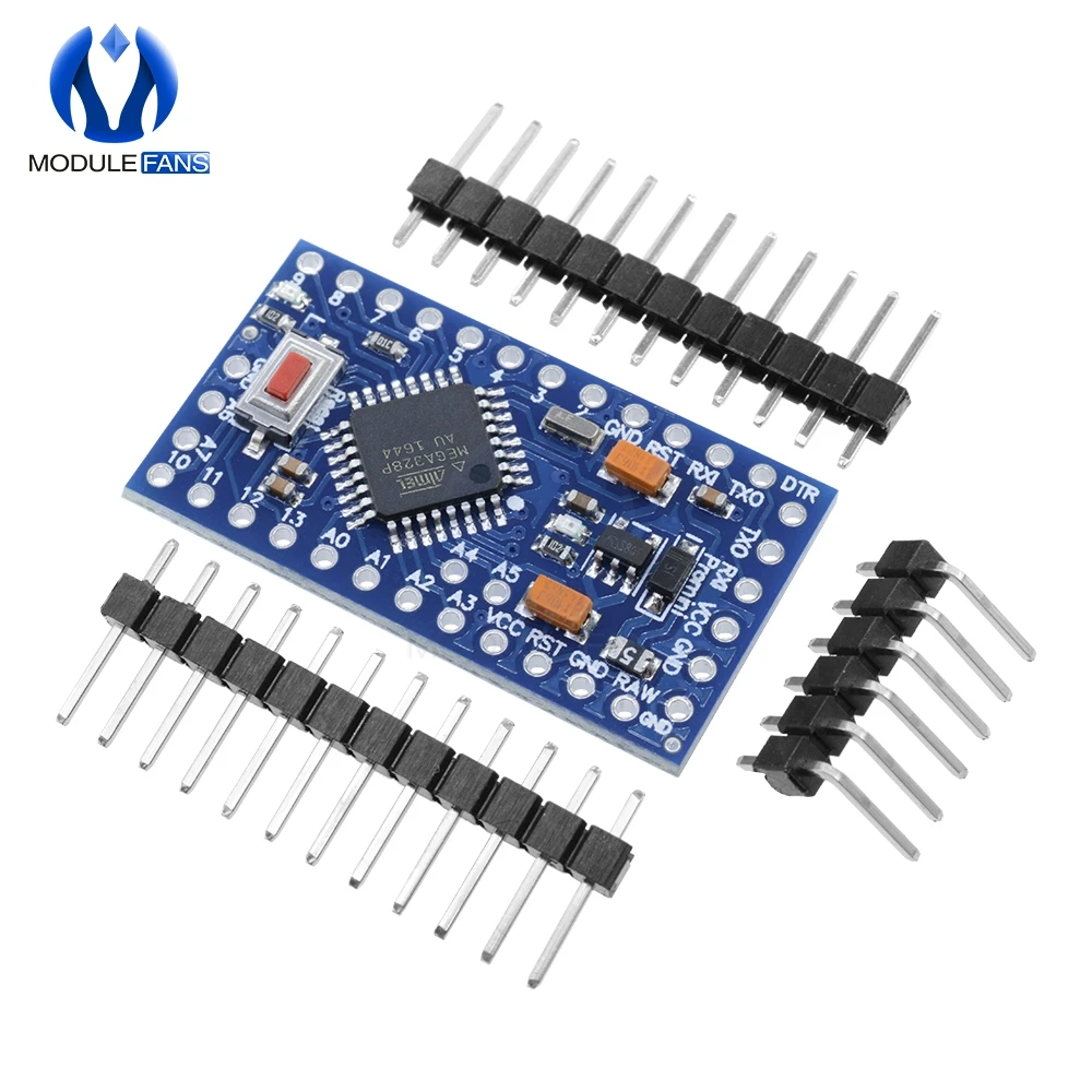 5 шт. Pro Mini Atmega328 3,3 В 8 МГц Замена ATmega128 для Arduino совместимый нано ATMEGA328P-AU модуль 328P